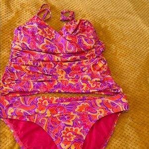 Vibrant Pink Floral Bikini Set NWT